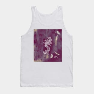 Gothic Cross: purple Tank Top